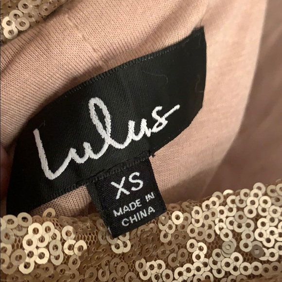 LULUS Rose gold sequins dress - Picture 8 of 8